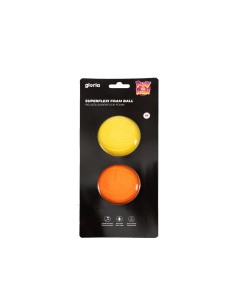 Boule pour animaux de compagnie Gloria PLAY AND RUN Jaune Mousse TPR M 6,35 cm 2 Unités
