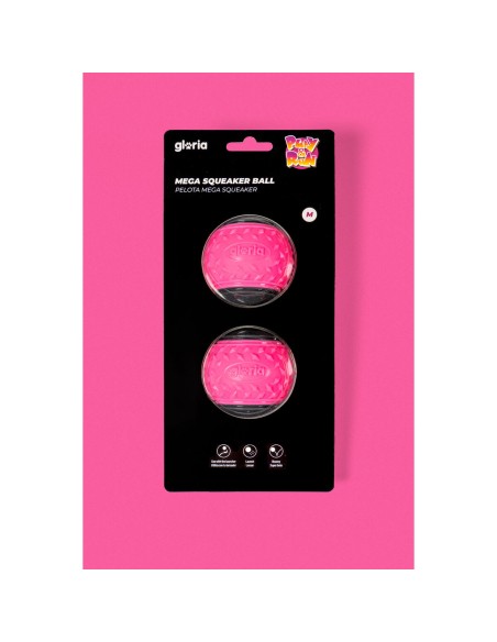Boule pour animaux de compagnie Gloria PLAY AND RUN Rose TPR M 6,35 cm 2 Unités