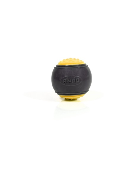 Boule pour animaux de compagnie Gloria PLAY AND RUN Jaune TPR M 6,35 cm 2 Unités