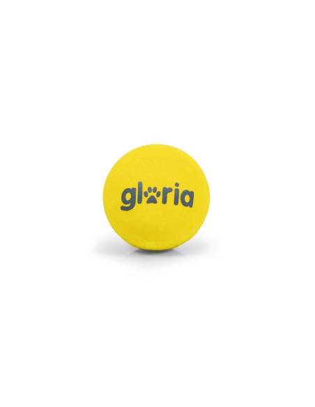Boule pour animaux de compagnie Gloria PLAY AND RUN Jaune Mousse TPR S 4,5 cm 2 Unités