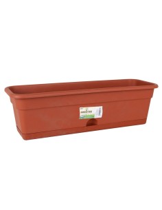 Jardinière avec support Dem Greentime Rectangulaire Marron 60 x 20 x 17,3 cm (6 Unités) 2