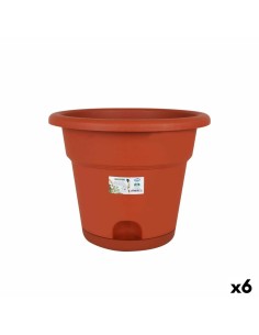 Pot avec sous-pot Dem Greentime Marron ø 35 x 28,5 cm (6 Unités)