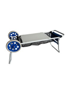 Marbueno Chariot Porte-Chaises Acier Convertible Table Camping et Plage 108X51X51 cm 10362