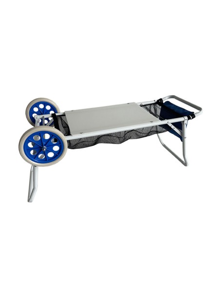 Marbueno Chariot Porte-Chaises Acier Convertible Table Camping et Plage 108X51X51 cm 10362