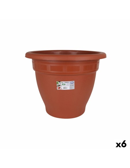 Pot Dem Squares Plastique Marron Ø 50 cm (6 Unités)