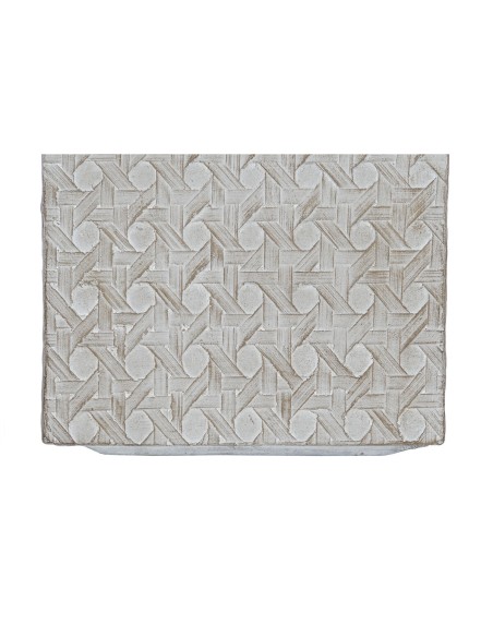 Set de pots de fleurs Home ESPRIT Beige Fibre de Verre Magnésium 44,5 x 44,5 x 42,5 cm (4 Unités)