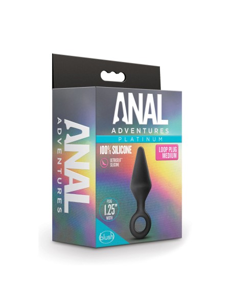 Plug Anal Blush Adventures Noir (11,4 cm) (6,9 cm)