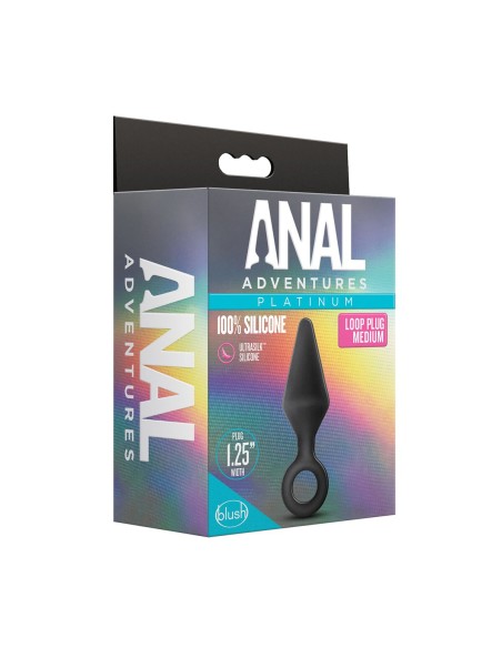 Plug Anal Blush Adventures Noir (11,4 cm) (6,9 cm)