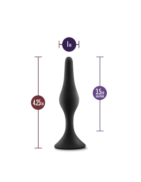Plug Anal Blush Adventures Noir (8,9 cm)