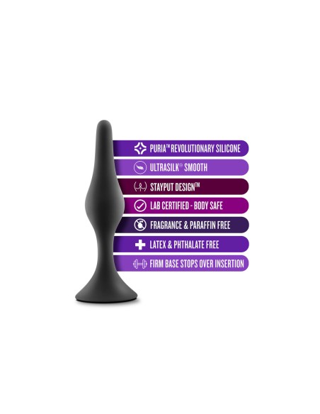 Plug Anal Blush Adventures Noir (8,9 cm)