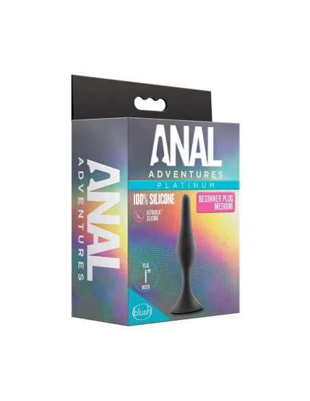 Plug Anal Blush Adventures Noir (8,9 cm)