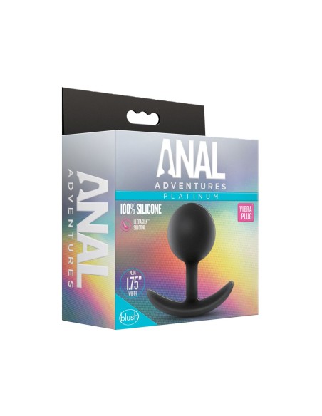 Plug Anal Blush Adventures Noir (8,9 cm) (7,6 cm)