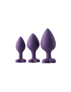 Plug Anal Dream Toys Flirts Violet 3 Pièces 2