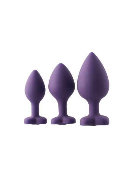 Plug Anal Dream Toys Flirts Violet 3 Pièces