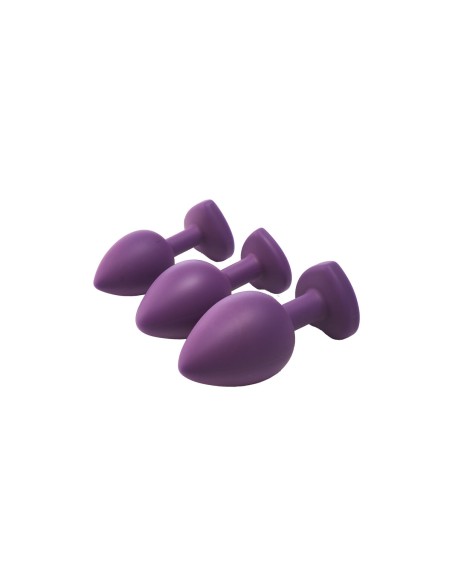 Plug Anal Dream Toys Flirts Violet 3 Pièces