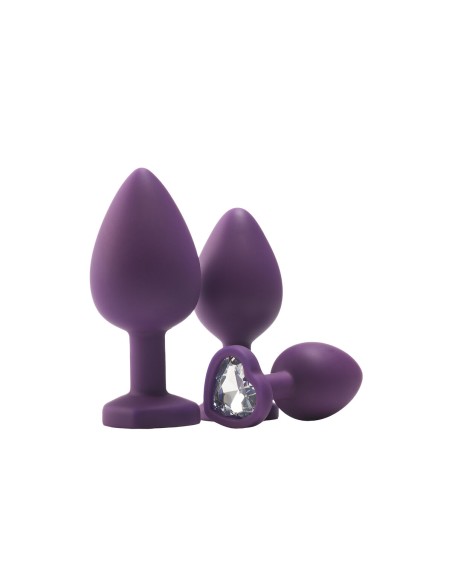 Plug Anal Dream Toys Flirts Violet 3 Pièces