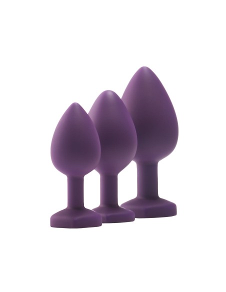 Plug Anal Dream Toys Flirts Violet 3 Pièces
