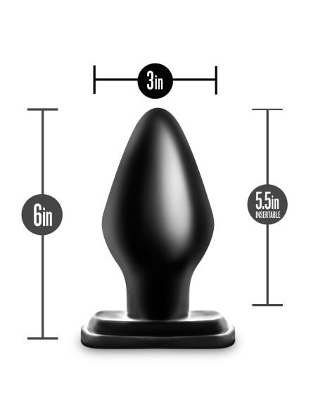 Plug Anal Blush Adventures Noir (7,6 cm)