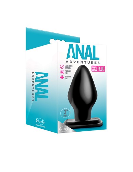 Plug Anal Blush Adventures Noir (7,6 cm)