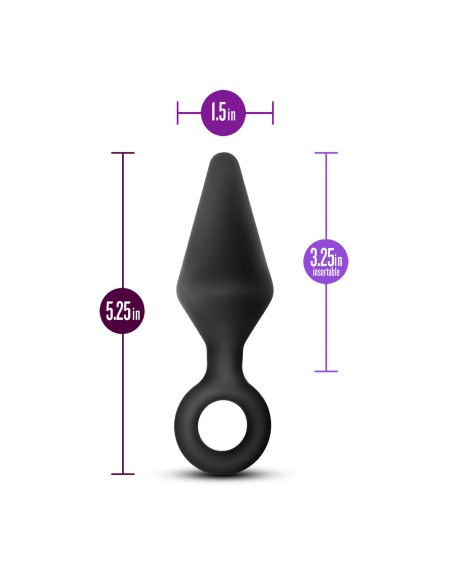 Plug Anal Blush Adventures Noir (8,2 cm)