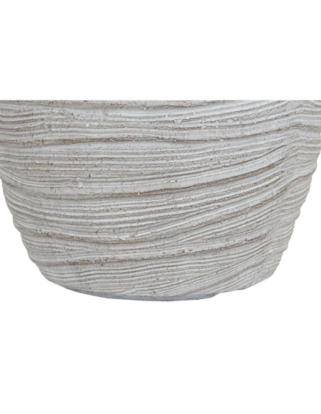 Set de pots de fleurs Home ESPRIT Beige Fibre de Verre Magnésium 45 x 45 x 43 cm (3 Unités)