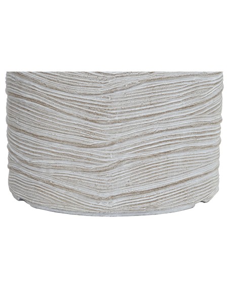 Set de pots de fleurs Home ESPRIT Beige Fibre de Verre Magnésium 44,5 x 44,5 x 44 cm (3 Unités)