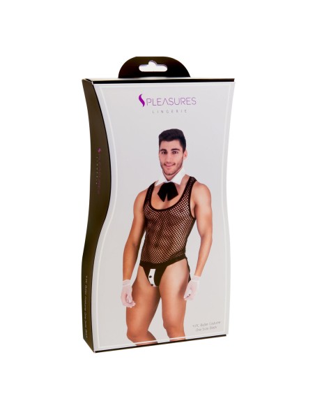 Costume Érotique S Pleasures Blanc Taille unique
