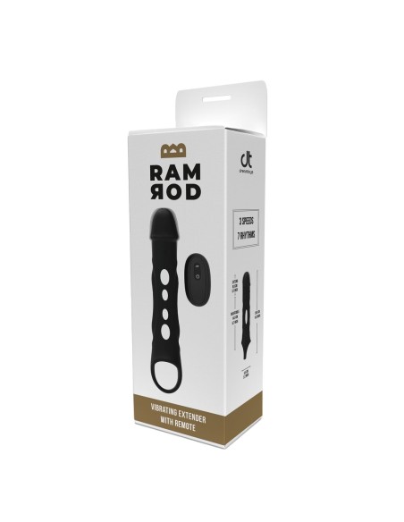 Manchon de pénis Dream Toys Ramrod Noir Ø 4,2 cm