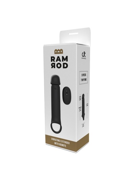 Manchon de pénis Dream Toys Ramrod Noir Ø 4,4 cm