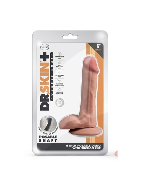 Gode réaliste Blush Dr Skin TPE Ø 3,5 cm (12 cm) (16,5 cm)