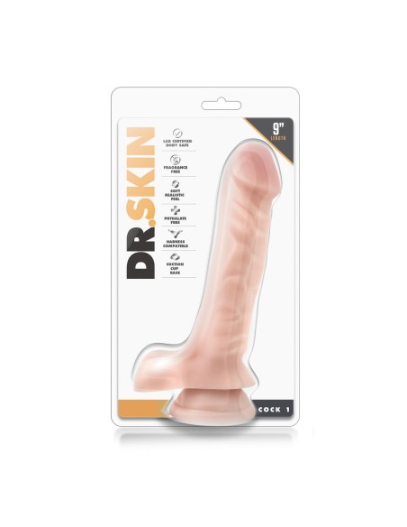Gode réaliste Blush Dr Skin PVC Ø 4,6 cm (17,7 cm)