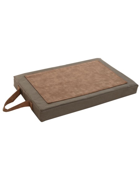 Coussin de sol Home ESPRIT Marron Coton Polyester 40 x 25 x 4 cm