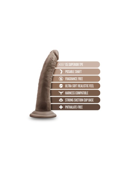 Gode réaliste Blush Dr Skin TPE Ø 3,8 cm (17,7 cm) (19 cm)