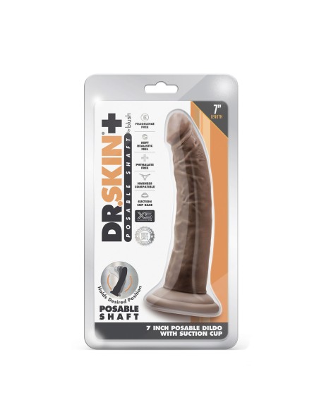Gode réaliste Blush Dr Skin TPE Ø 3,8 cm (17,7 cm) (19 cm)