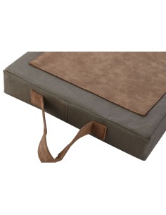 Coussin de sol Home ESPRIT Marron Coton Polyester 40 x 25 x 4 cm 2