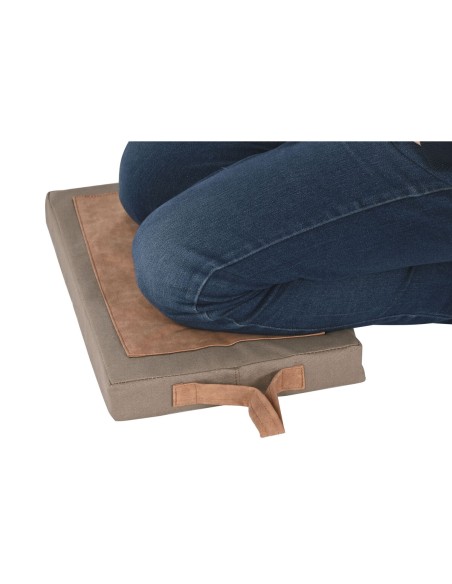 Coussin de sol Home ESPRIT Marron Coton Polyester 40 x 25 x 4 cm
