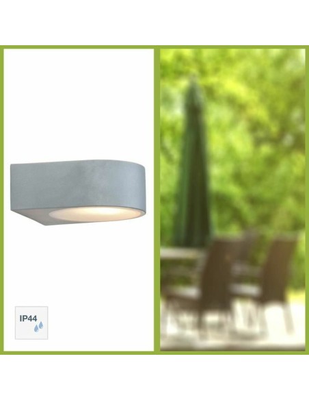 Applique Murale Brilliant Tyler Gris Métal 60 W E27
