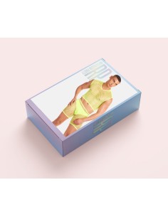 Ensemble de Lingerie Rainbow Party Jaune L/XL 2
