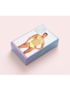 Ensemble de Lingerie Rainbow Party Jaune S/M 2