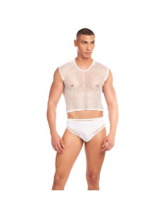 Ensemble de Lingerie Rainbow Party Blanc S/M