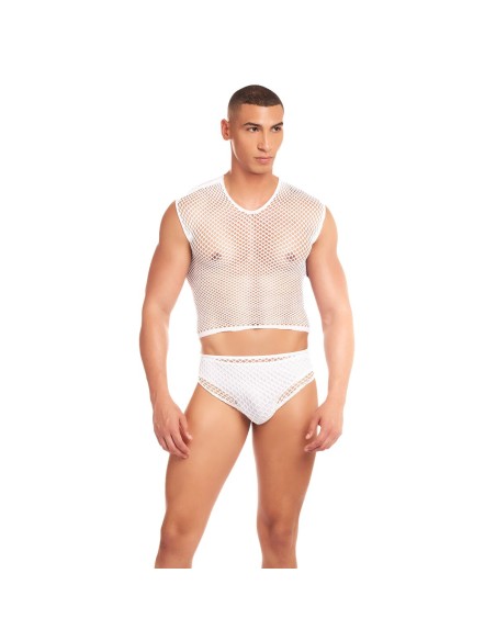 Ensemble de Lingerie Rainbow Party Blanc S/M