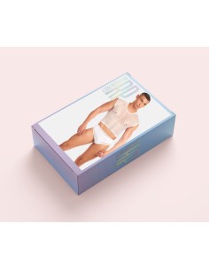 Ensemble de Lingerie Rainbow Party Blanc S/M 2