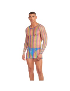 Ensemble de Lingerie Rainbow Party Multicouleur L/XL