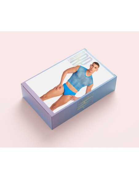 Ensemble de Lingerie Rainbow Party Bleu L/XL