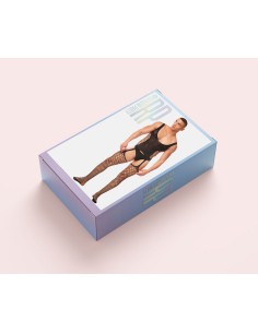 Ensemble de Lingerie Rainbow Party Noir L/XL 2