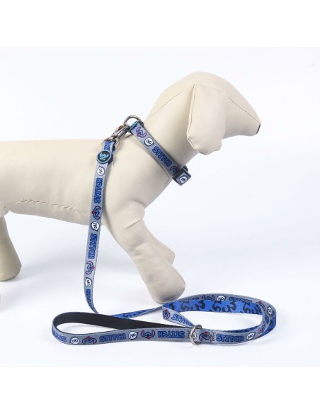 Collier pour Chien Stitch Bleu foncé