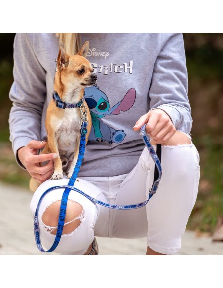 Collier pour Chien Stitch Bleu foncé