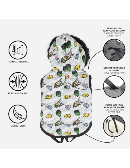 Manteau pour Chien The Avengers Gris L