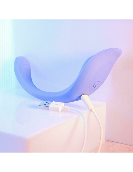 Vibration de Stimulation Double Evolved Violet