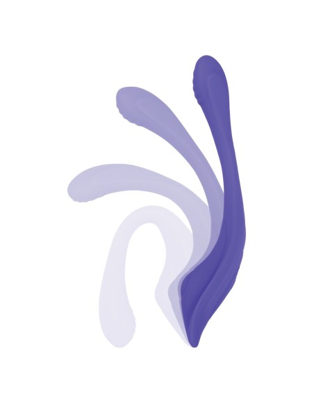 Vibration de Stimulation Double Evolved Violet